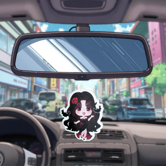 Crimson Rose Car Air Freshener - Sandalwood and Rose - Scents From Above