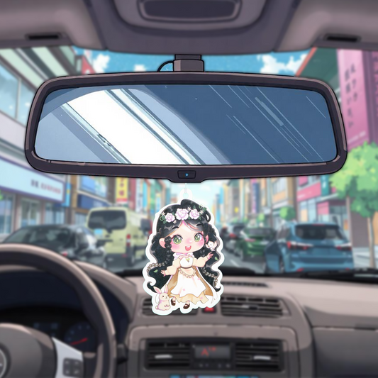 Vanilla Meadow Car Air Freshener - Vanilla and Lavender - Scents From Above