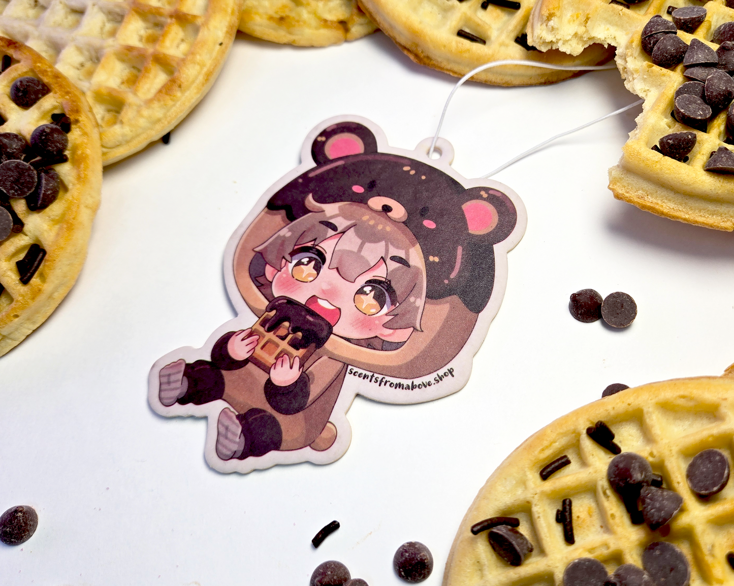 Chocolatey Waffle Dreams Car Air Freshener - Chocolate and Waffles - Scents From Above