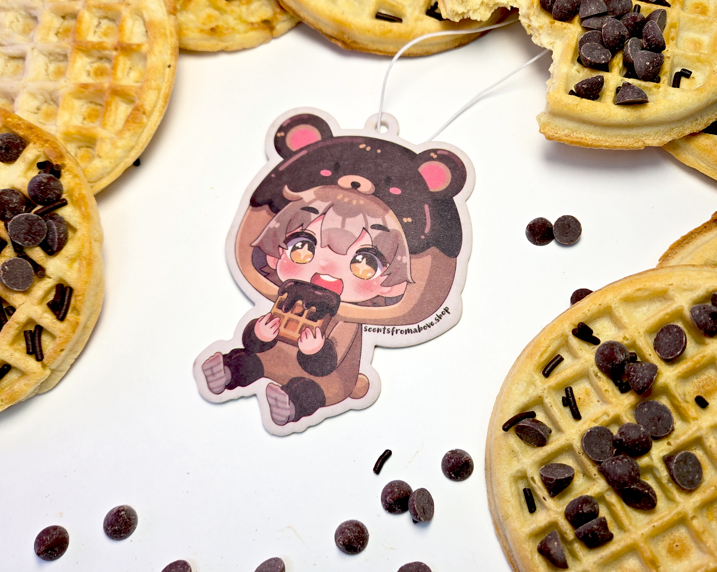 Chocolatey Waffle Dreams Car Air Freshener - Chocolate and Waffles - Scents From Above