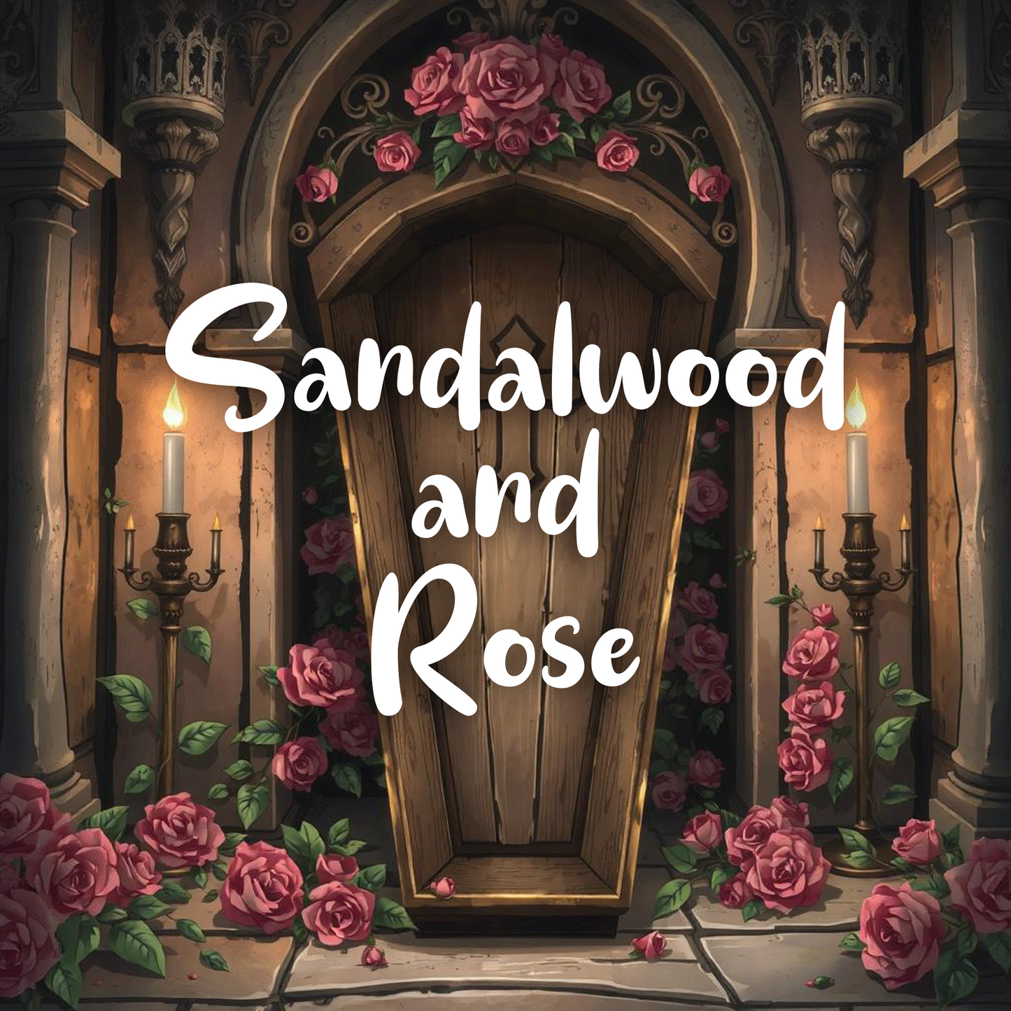 Crimson Rose Car Air Freshener - Sandalwood and Rose - Scents From Above