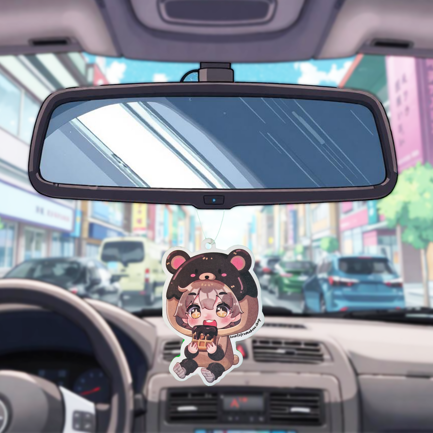 Chocolatey Waffle Dreams Car Air Freshener - Chocolate and Waffles - Scents From Above