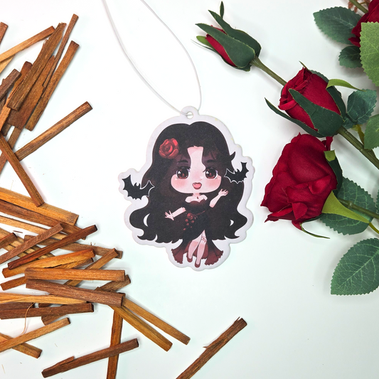 Crimson Rose Car Air Freshener - Sandalwood and Rose - Scents From Above