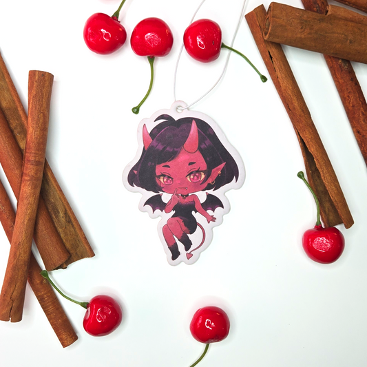 Devil's Kiss Car Air Freshener - Cinnamon and Cherry - Scents From Above