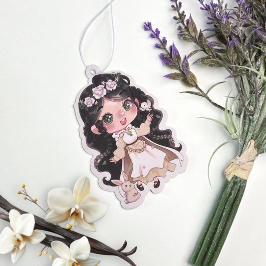 Vanilla Meadow Car Air Freshener - Vanilla and Lavender - Scents From Above
