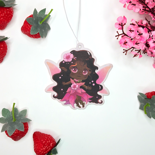 Petal Berry Car Air Freshener - Strawberry Cream and Cherry Blossom - Scents From Above