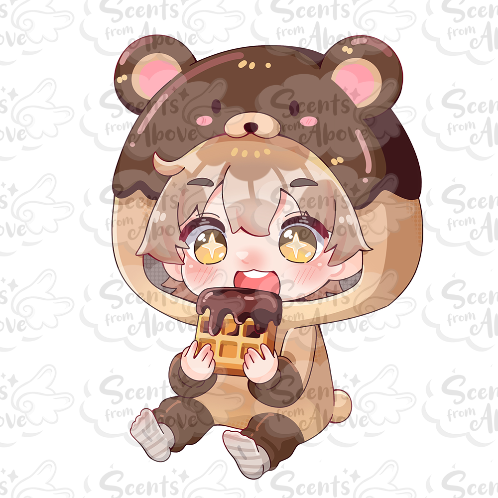 Chocolatey Waffle Dreams Car Air Freshener - Chocolate and Waffles - Scents From Above